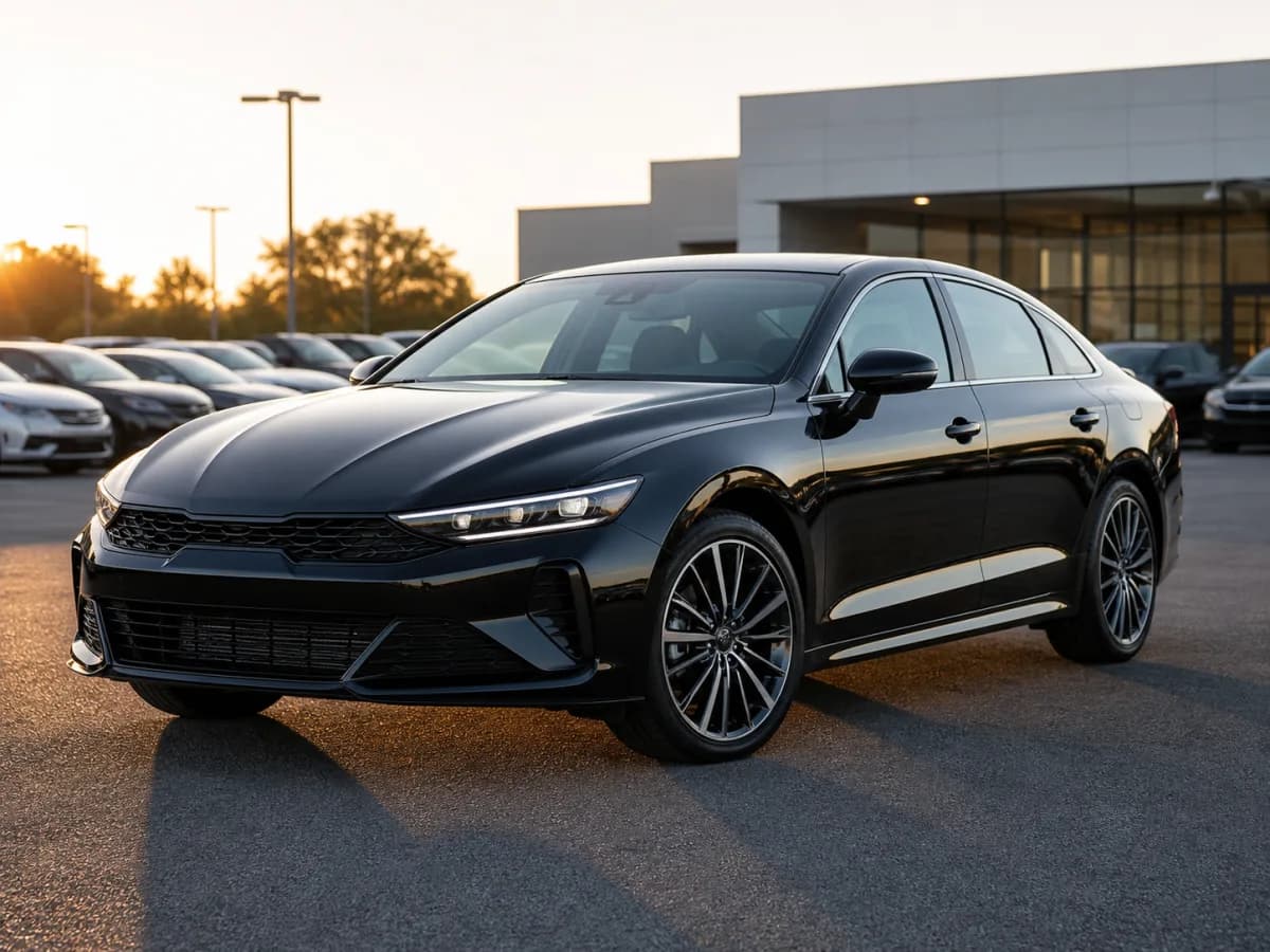 Black touring sport sedan